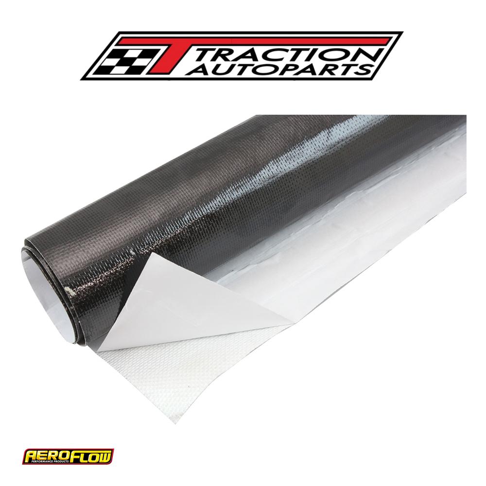 24"x 48" Sheet Aluminised Heat Barrier Adhesive Backed Black