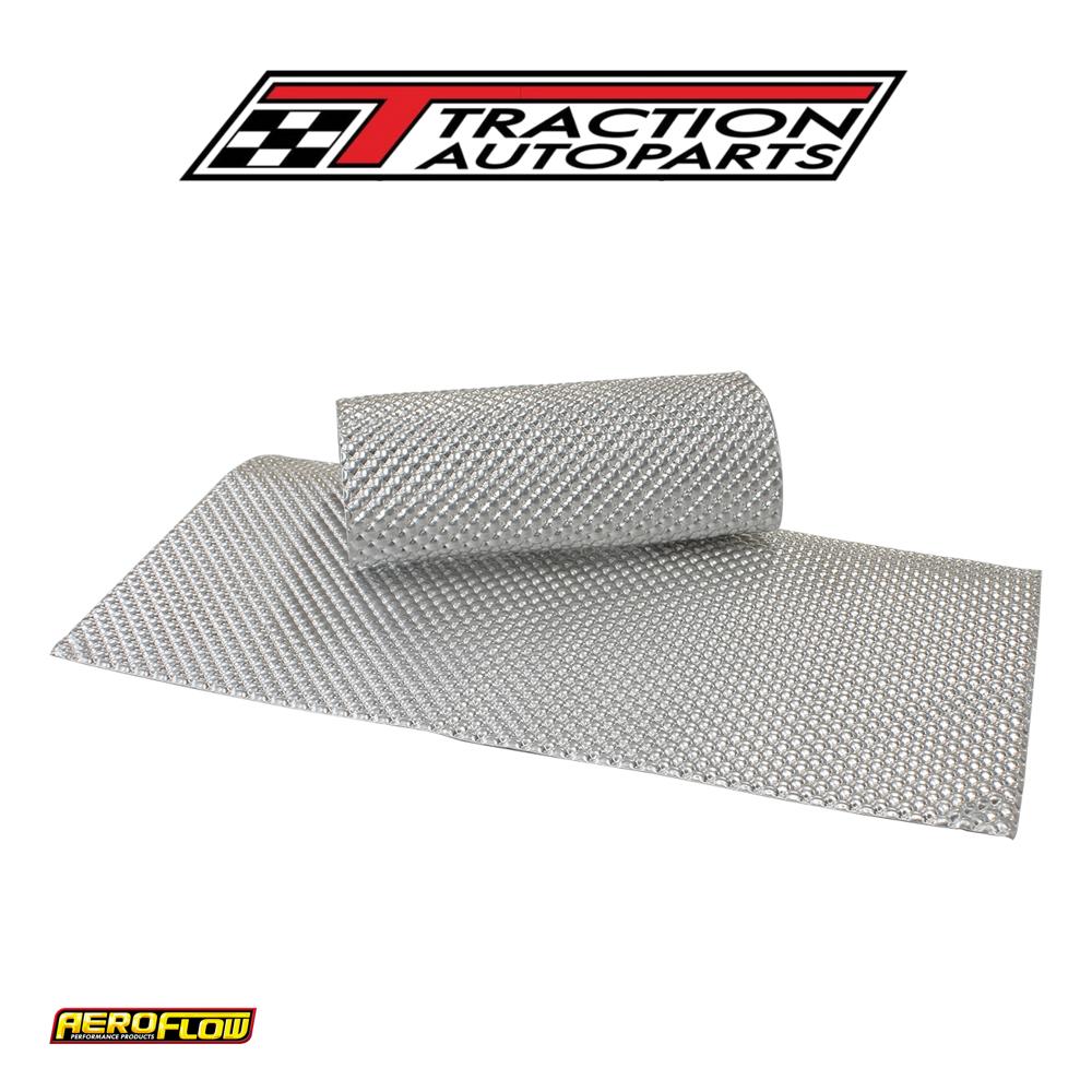 24" X 24" Aluminium Embossed Heat Shield Cut Or Fold Silver