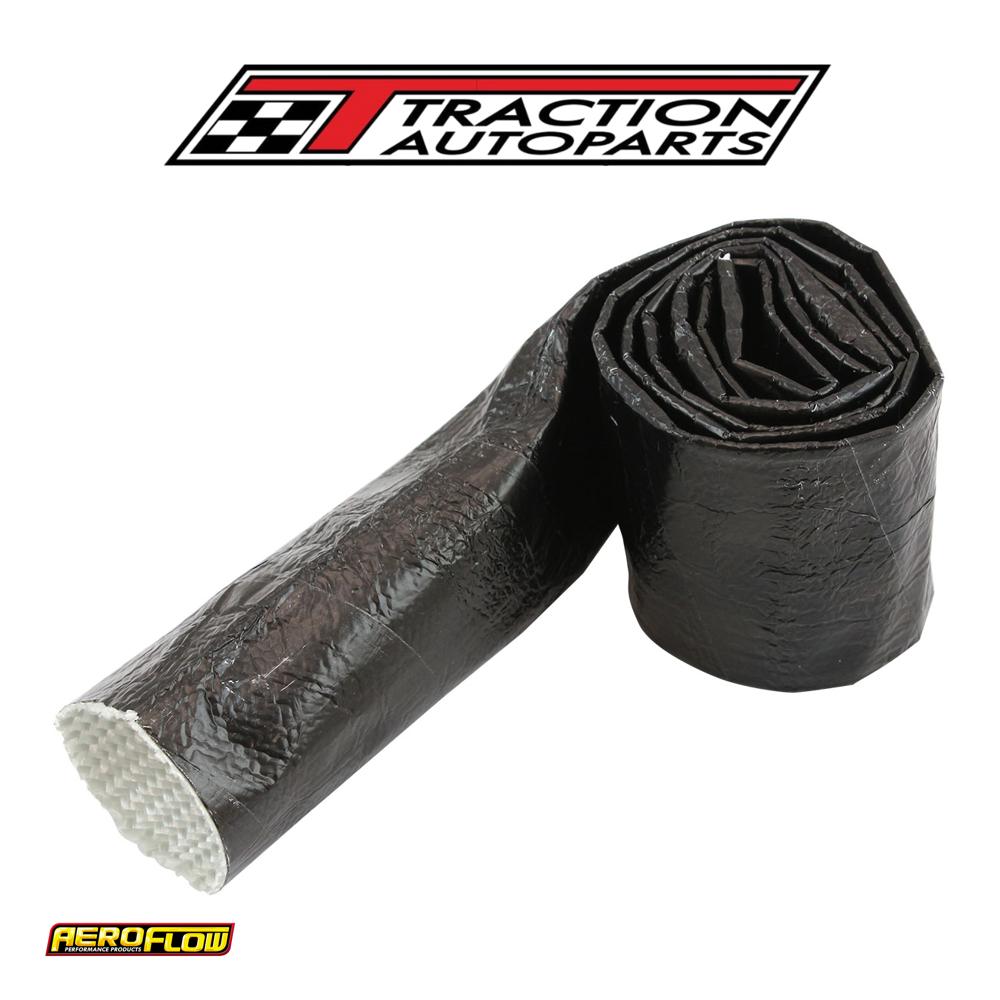 Aluminised Sleeve 1-1/8-1-1/2"black Finish 3.7 Meter / 12 ft