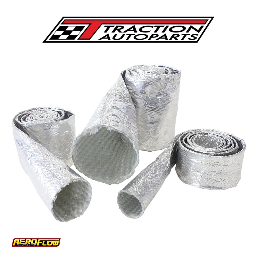 Aluminised Sleeve 1-1/8-1-1/2"silver Finish 3.7 Meter / 12 ft