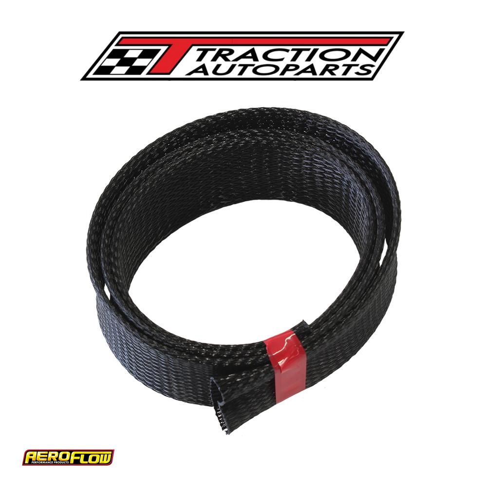 1-1/2" 7.6 m Heat Flex Braid Black Tight Weave High Coverag