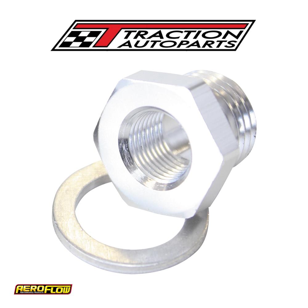 M 18 x 1.5 Pipe Reducer To F/male 1/8" Npt Silver