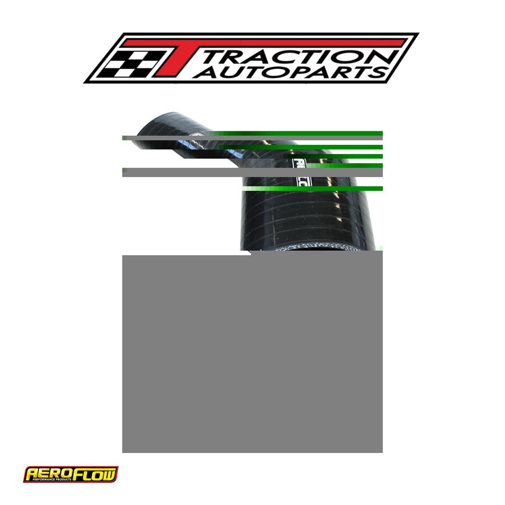 Silicone Hose 45 Deg; Black I.d .50" 13 mm, Wall 4.5 mm, 145 mm Leg Af 9202-050