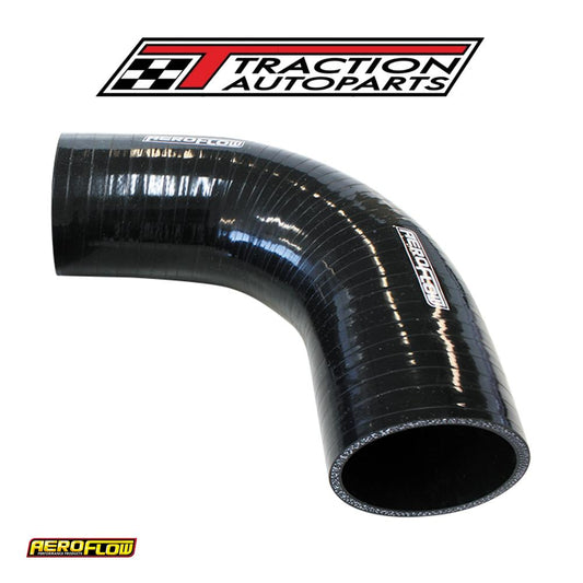 Silicone Hose 90 Deg; Black I.d 2.75" 70 mm, Wall 5.3 mm, 150 mm Leg Af 9203-275