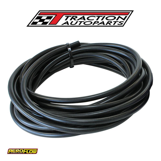 Silicone Vacuum Hose Black I.d 1/4" 6 mm, Wall 3 mm, 25 Foot 7.6 m Roll Af 9231-025-25