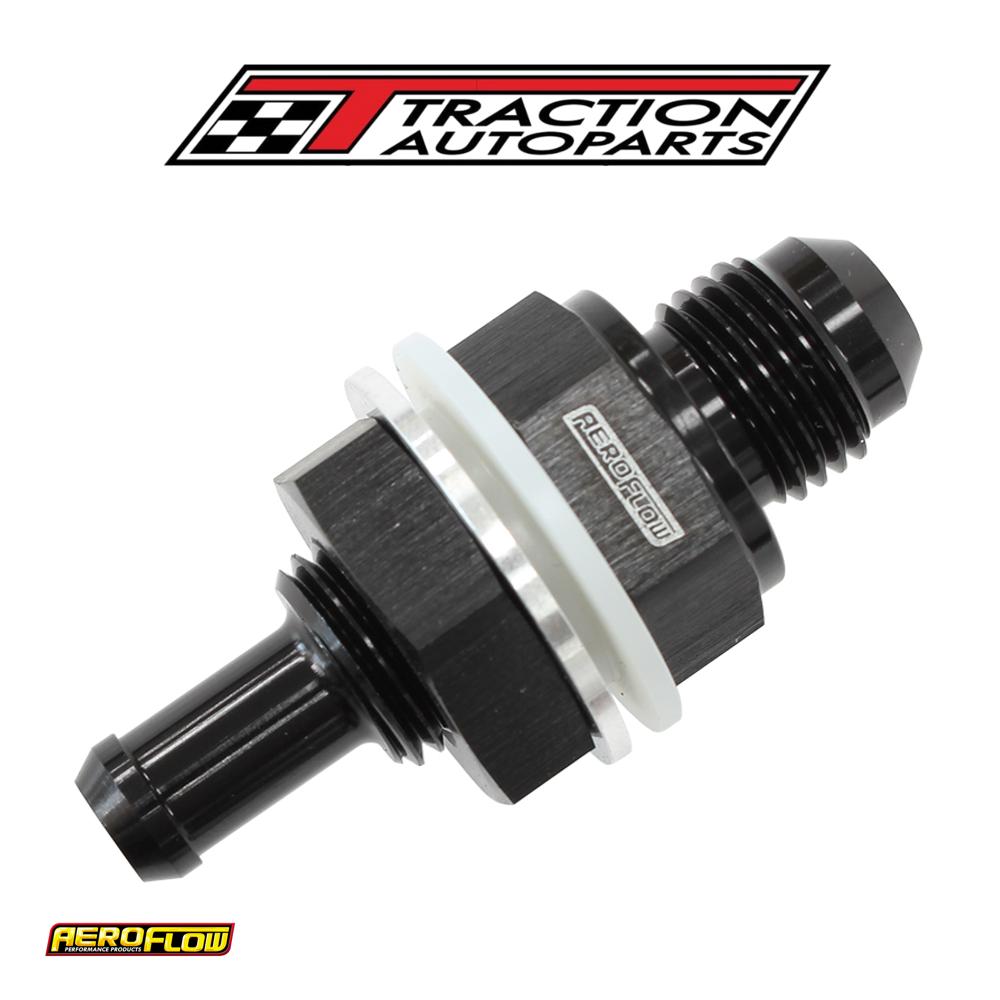 -6 an Bulkhead Fitting W/ 5/16"barb For Push On Hose