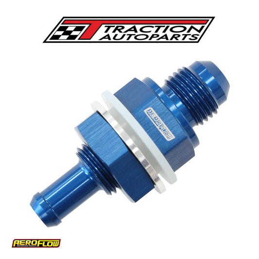 -6 an Bulkhead Fitting With 3/8 barb For Push On Hose