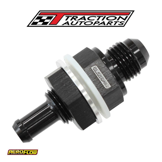 -8 an Bulkhead Fitting With 1/2 barb For Push On Hose