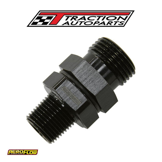 -10 Orb To 3/8" Npt Coupler Black -10 Orb To 3/8"