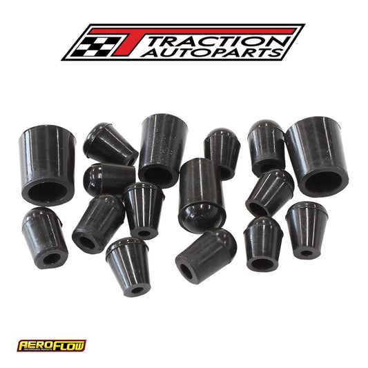 Vac Blank Off Plugs (16) Blacksilicone Blank Off Caps X 16