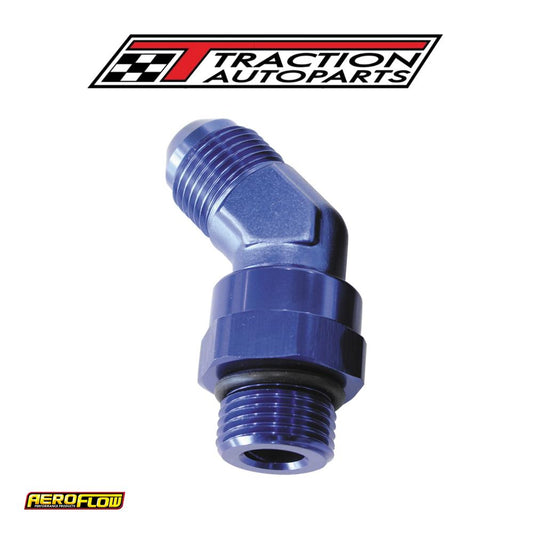 Male -12 Orb 45 To -12 an Male Blue Full Swivel