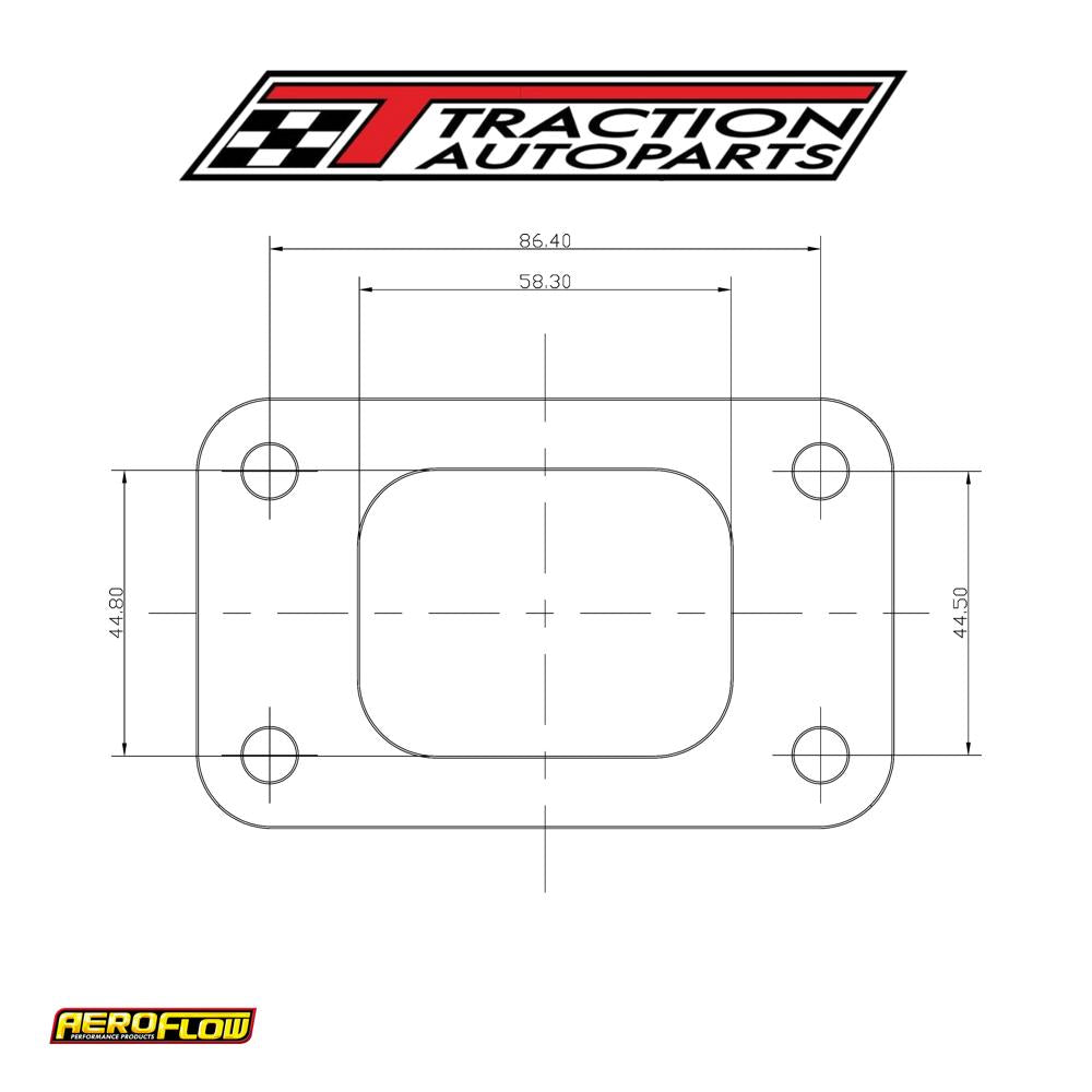 Gt 30 Gt 35 304 S/s Turbine Inlet Flange Only T 3 Turbo