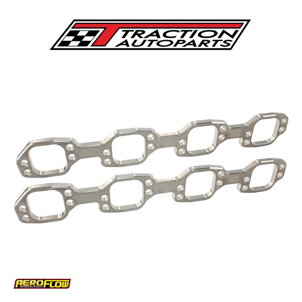 Ford 289-351 w Header Flanges 2" Square Port, Victor Jr Pair