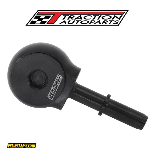Slimline -10 orb To 3/8" Efi Push On 90 Deg Tight Radius Black Aeroflow - Af 969-06-10 b