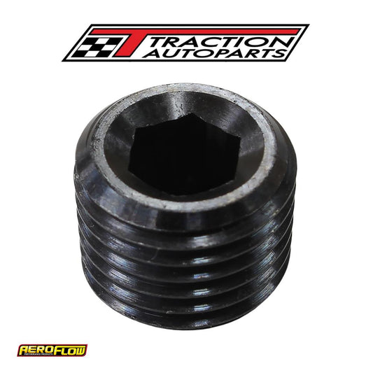 3/8" Npt Port Plug Steel Blackcoated