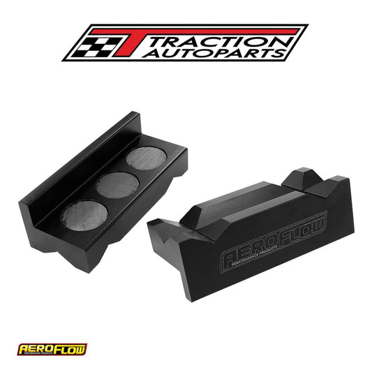 Billet Vice Soft Jaws Alloy Black Magnetic Back -6 To -10