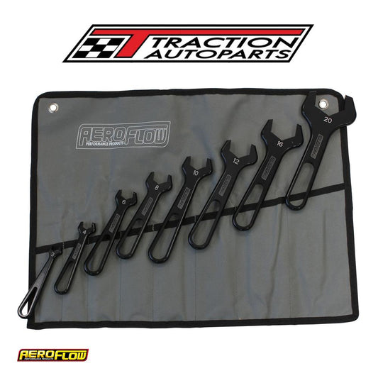 Alloy Pro Single Spanner Set 8 Piece Set -3 an To -20 an Wrench Aeroflow - Af 98-2255