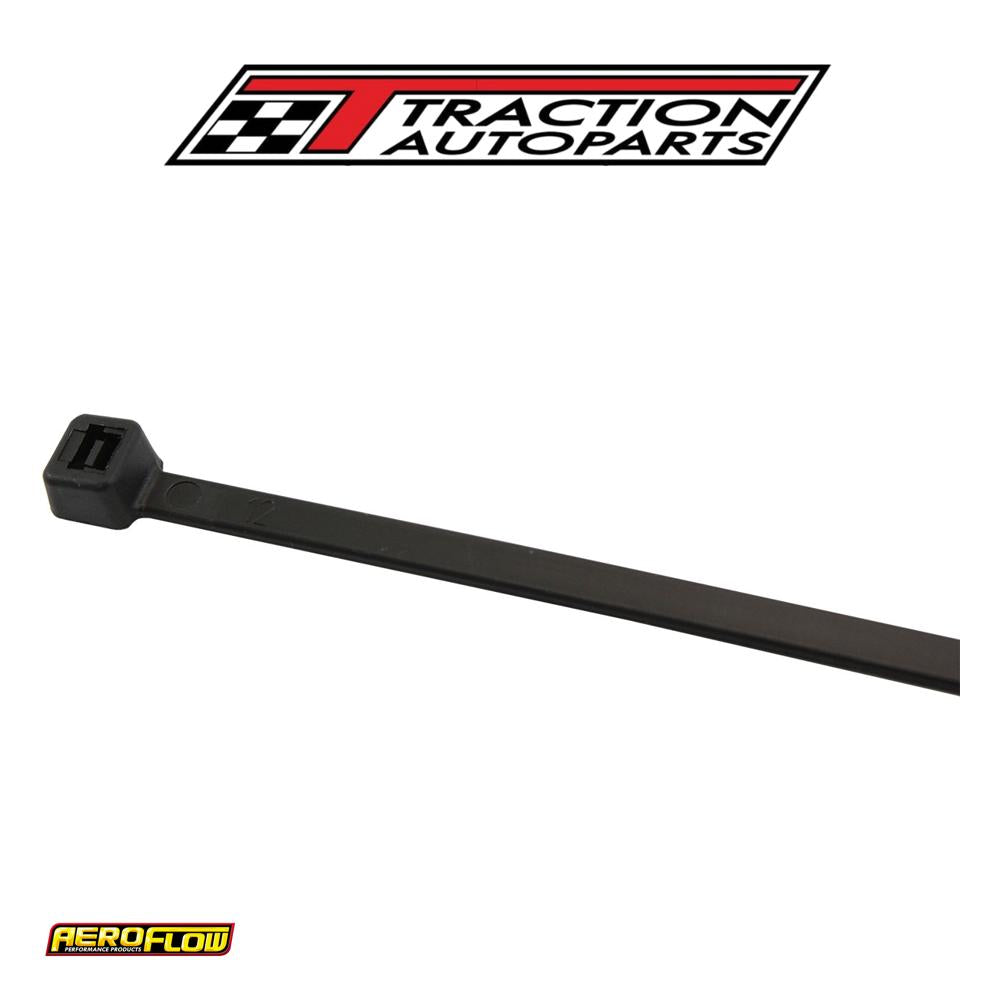 High Temp Cable Ties 4.8 x 380 mm 25 Pack Black Zip Tie Pa 46