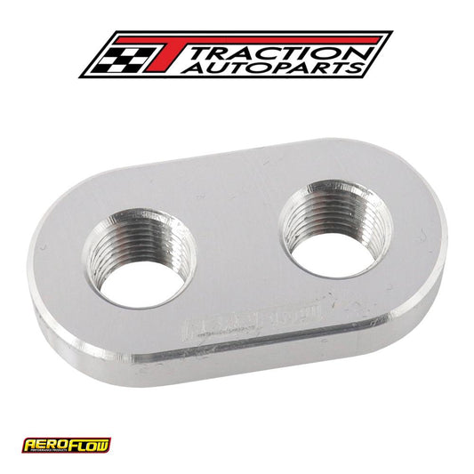 Weld In Alloy Plate 1/8" Npt X 2 Ports Vacuum Intercooler