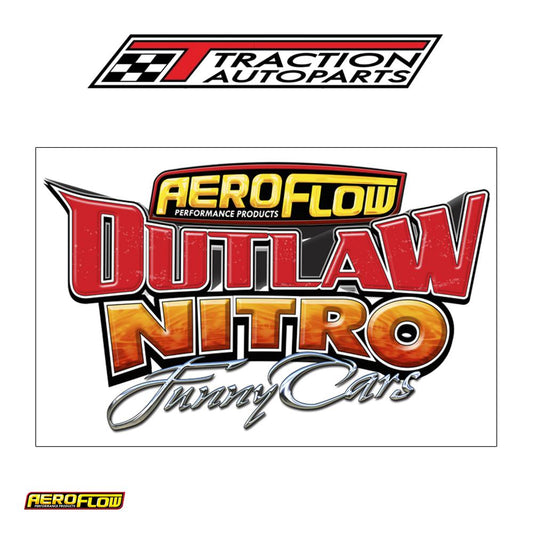 Aeroflow Outlaw Nitro Funny Car Sticker 207 mm X 125 mm