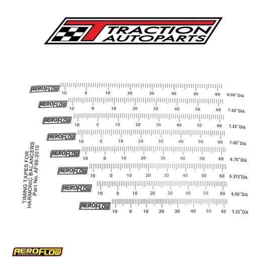 Aeroflow Timing Tapes Harmonicbalancer 8 Different Sizes