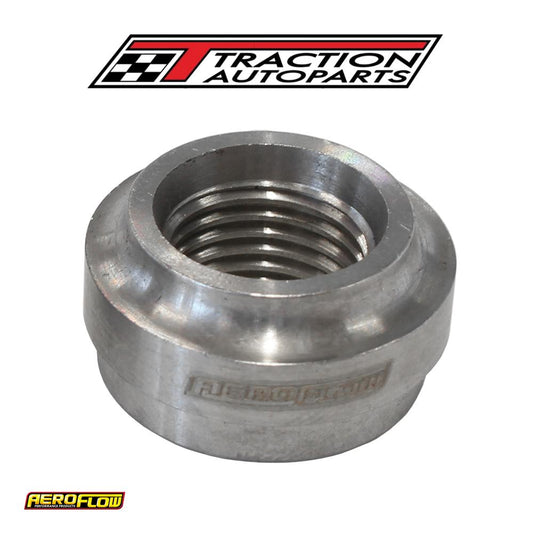 Female Weld On Bung, -10 Orb 7/8"-14 Thread, Stainless