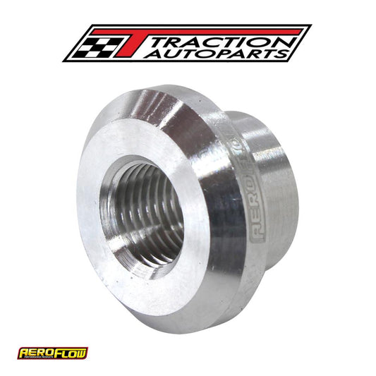 Female Weld On Bung, M 10 x 1.0 Thread, Aluminium