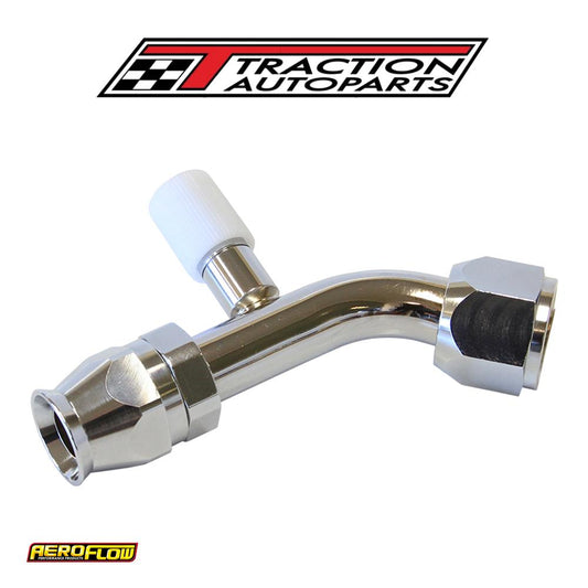 -8 A/c W/charge Port 45 Deg Stainless