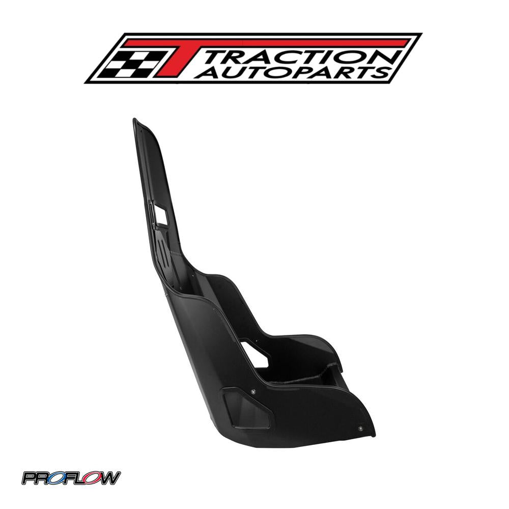 Proflow Aluminium Race Bucket Seat, 17 in. (430mm) Hip Width, Highback, Black Finish