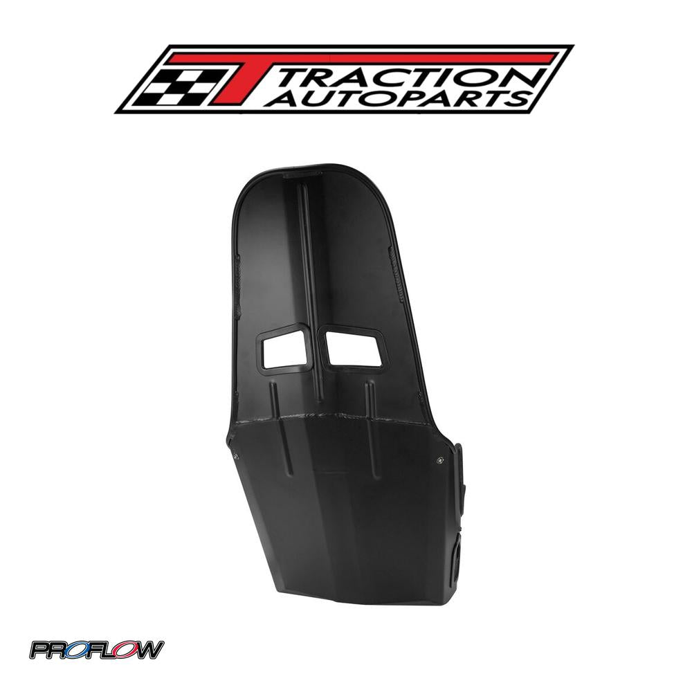 Proflow Aluminium Race Bucket Seat, 17 in. (430mm) Hip Width, Highback, Black Finish