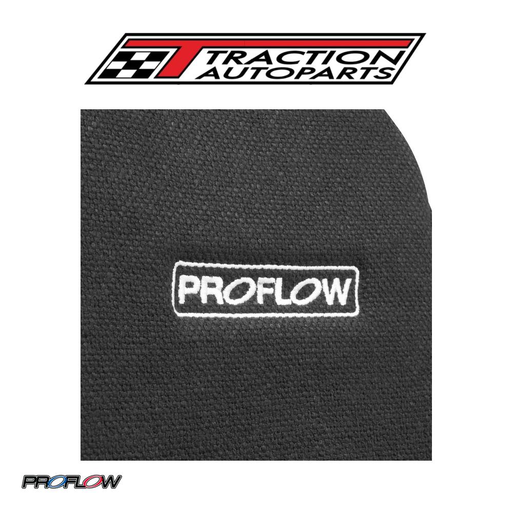 Proflow Aluminium Race Bucket Seat Tweed Cover 17 in - Black