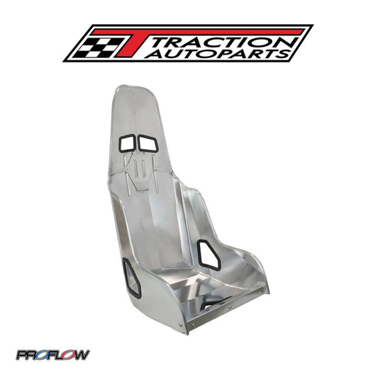 Proflow Aluminium Race Bucket Seat, 16 in. (406mm) Hip Width, Highback, Silver Finish