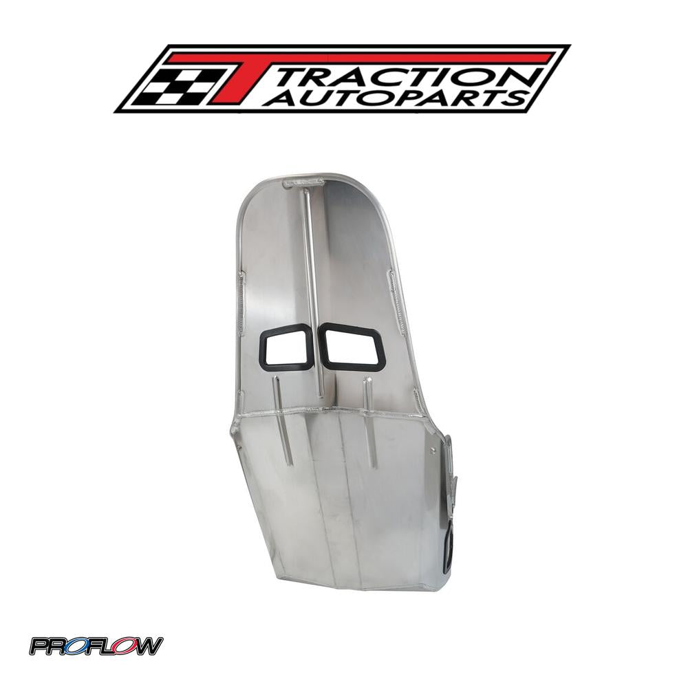 Proflow Aluminium Race Bucket Seat, 16 in. (406mm) Hip Width, Highback, Silver Finish