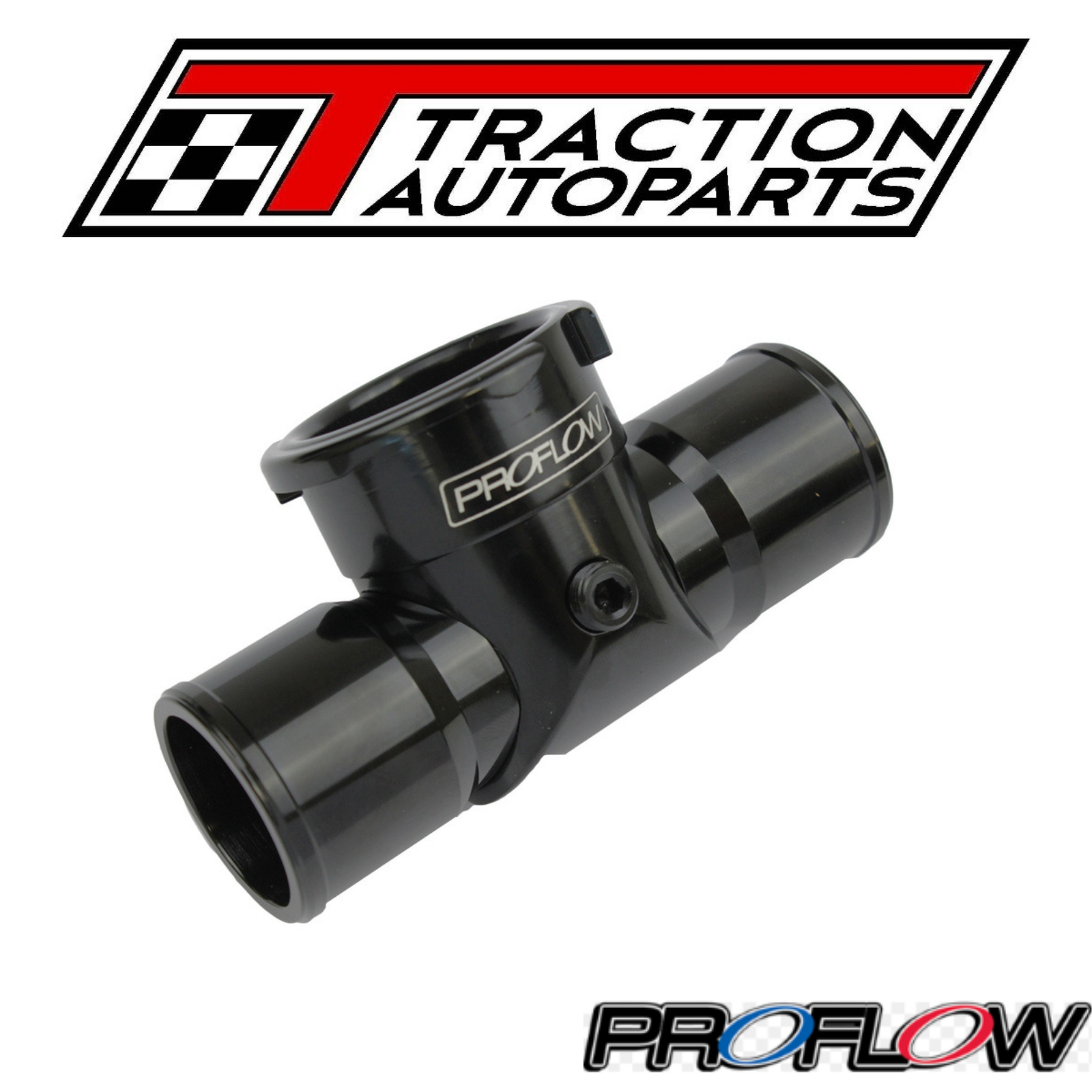 Proflow Radiator Hose Filler, Inline, Billet Black, 1.5 in./1.5 in ...