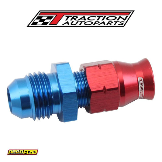 1/4" Hard Line To -6 an Male Adapter Blue W/ Olive