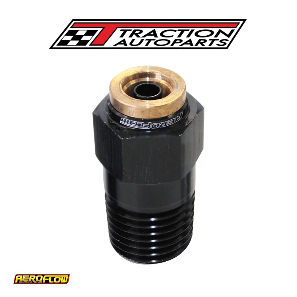 1/8" Npt Straight To 1/4" 120 Series Nylon Black Fitting