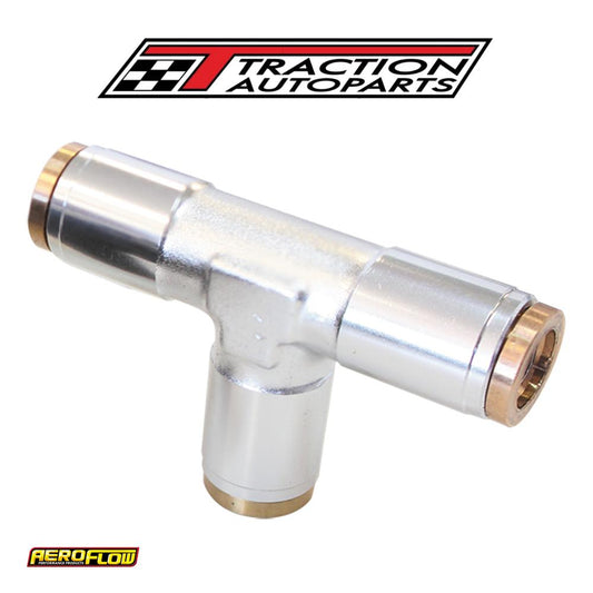 3/16" Tee 120 Series Nylon Silver Fitting