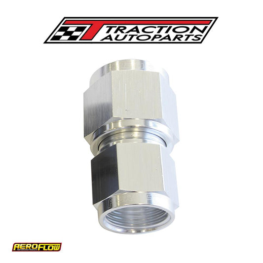 Swivel Coupler Reducer -12 an To -10 an Silver Female Coupler