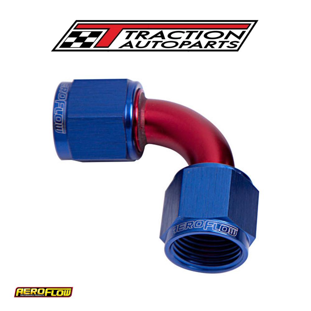 90 Deg Female Flare -20 an Blue Swivel Union