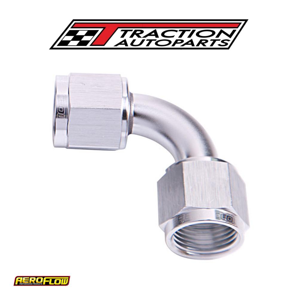 90 Deg Female Flare -20 an Silver Swivel Union