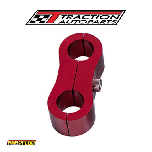 Billet Dual Hose Seperator Red 11 mm ID Or 7/16" ID