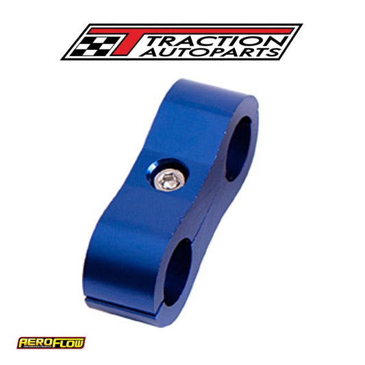 Billet Dual Hose Separator Blue 15.8 mm ID Or 5/8" ID