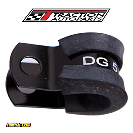 Cushioned P Clamps -12 an 5 pk Black 19 mm ID Or 3/4" ID