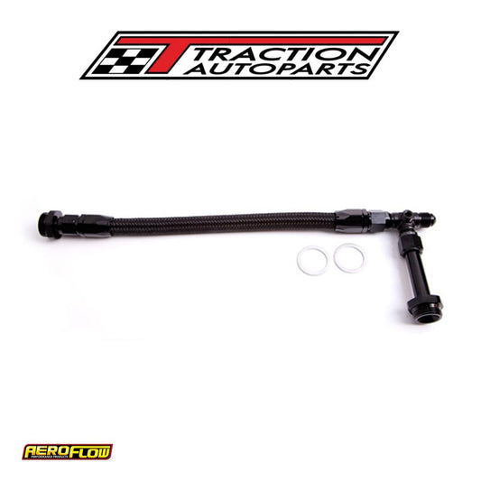 Holley Dual Inlet Rail -6 an Black Suit 1-2 Metering Blocks