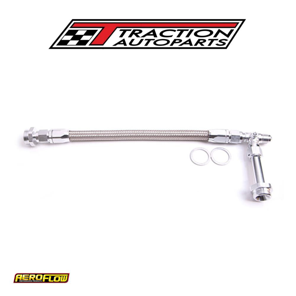Holley Dual Inlet Rail -6 an Silver Suit 1-2 Meterin Blocks