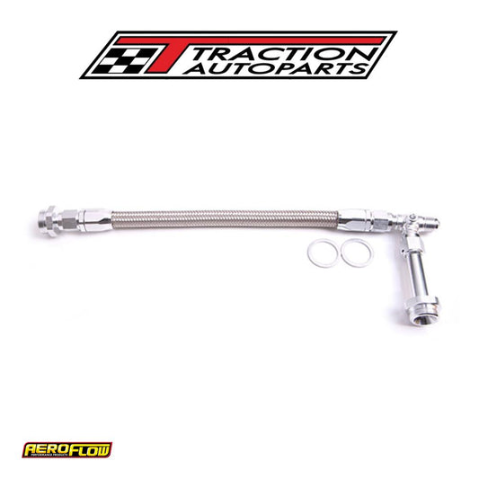 Holley Dual Inlet Rail -6 an Silver Suit 1-2 Meterin Blocks