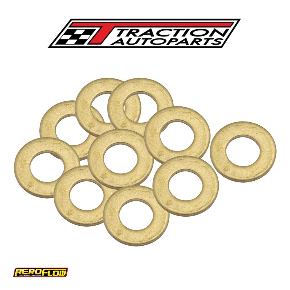 Brass Crush Washer Metric M 6 6 mm ID Suits M 6 Thread 10 Pack