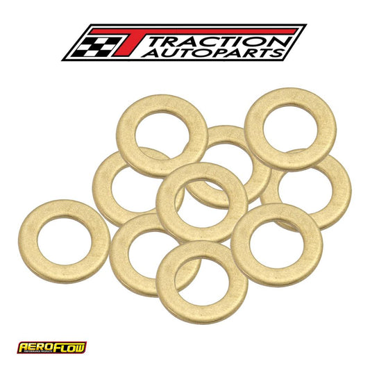 Brass Crush Washer Metric M 8 8 mm ID Suits M 8 Thread 10 Pack