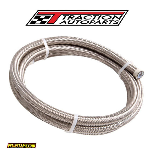 SS Teflon Braided Hose -8 an 1 m Silver 10.6 mm ID 13.7 mm OD