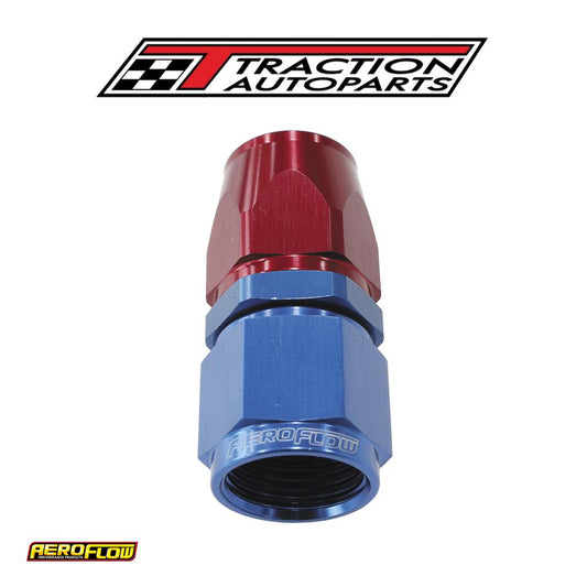 Alloy Straight Hose End -3 an Blue Swivel Nut Suit Teflon